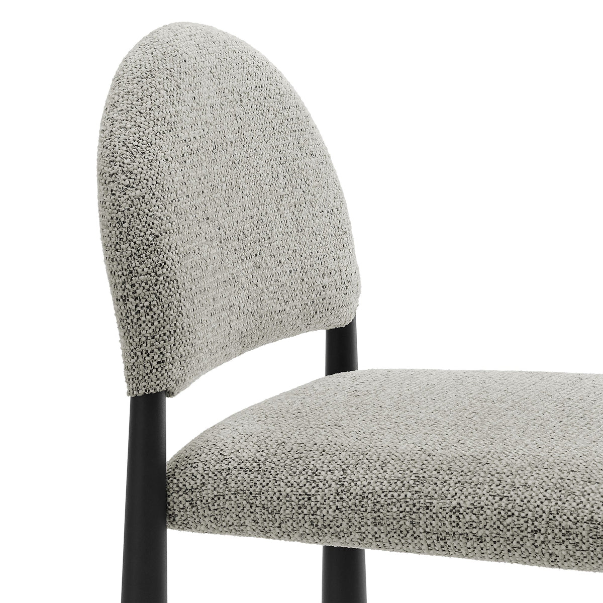 Tabouret de comptoir en tissu rembourré Hayley