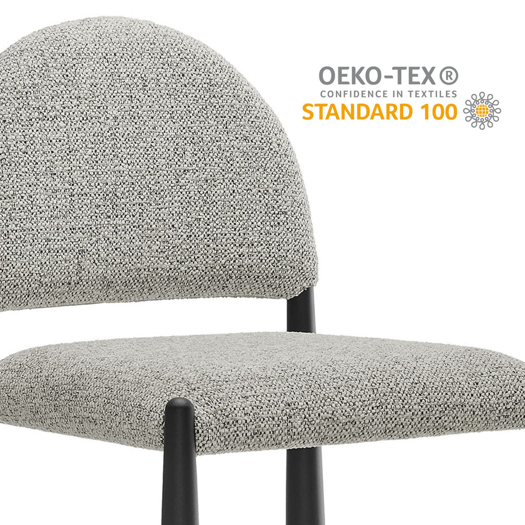 Tabouret de comptoir en tissu rembourré Hayley