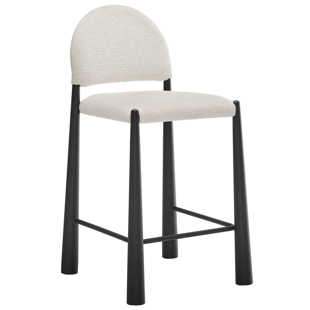 Tabouret de comptoir en tissu rembourré Hayley