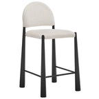 Tabouret de comptoir en tissu rembourré Hayley