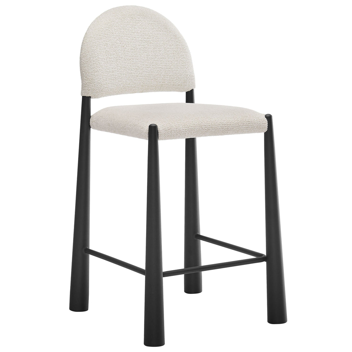 Tabouret de comptoir en tissu rembourré Hayley