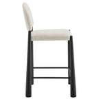Tabouret de comptoir en tissu rembourré Hayley