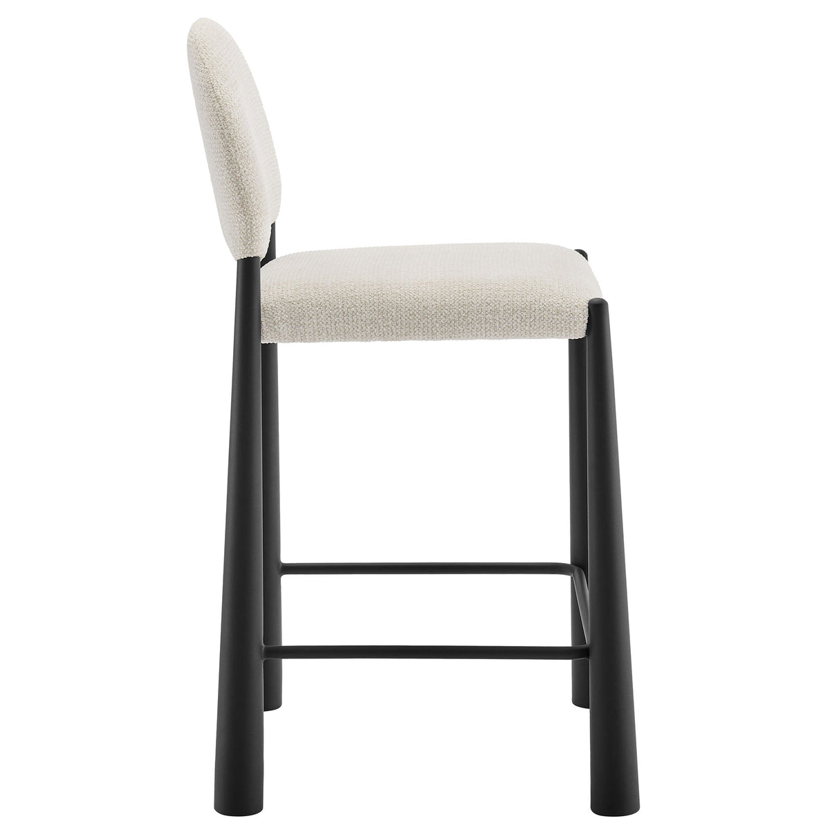 Tabouret de comptoir en tissu rembourré Hayley