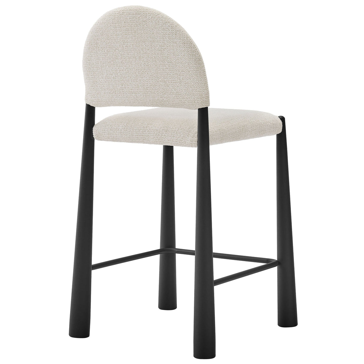 Tabouret de comptoir en tissu rembourré Hayley