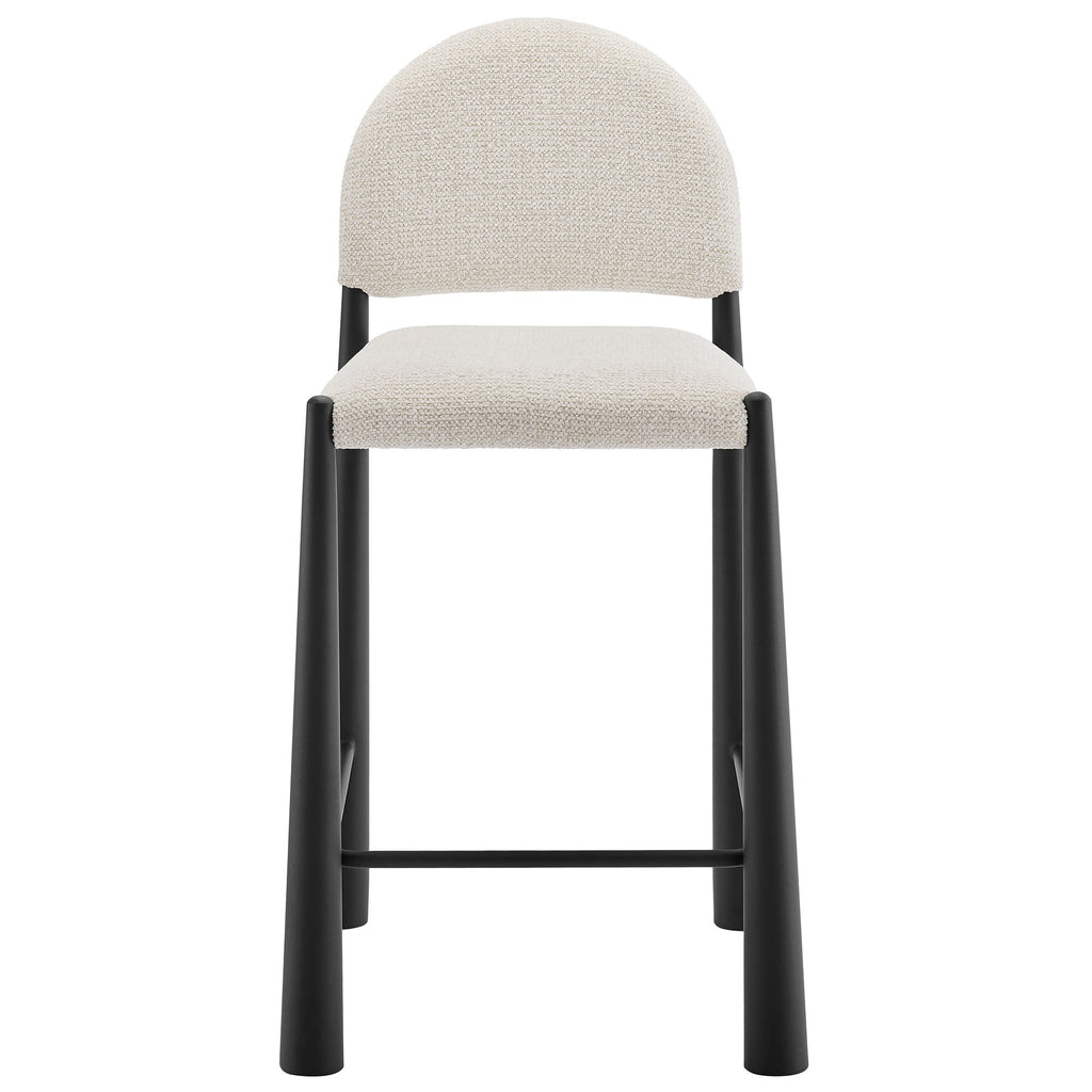 Tabouret de comptoir en tissu rembourré Hayley