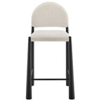 Tabouret de comptoir en tissu rembourré Hayley