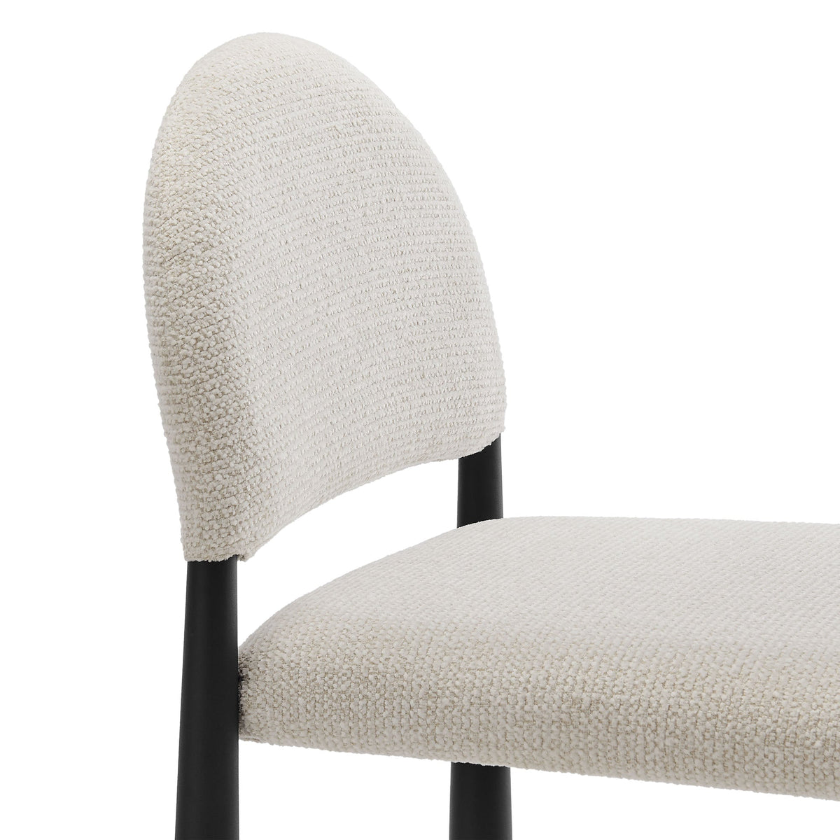 Tabouret de comptoir en tissu rembourré Hayley