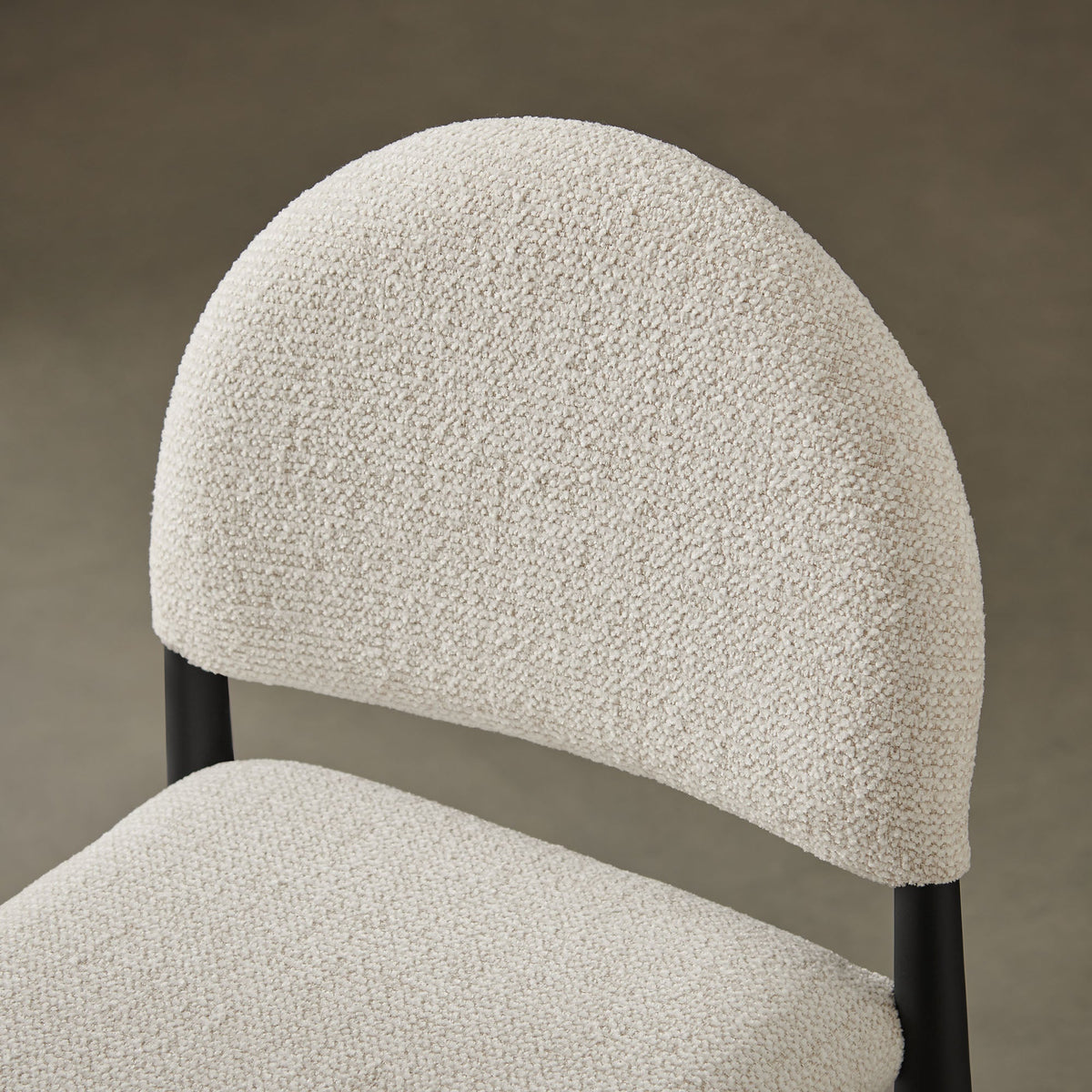 Tabouret de comptoir en tissu rembourré Hayley