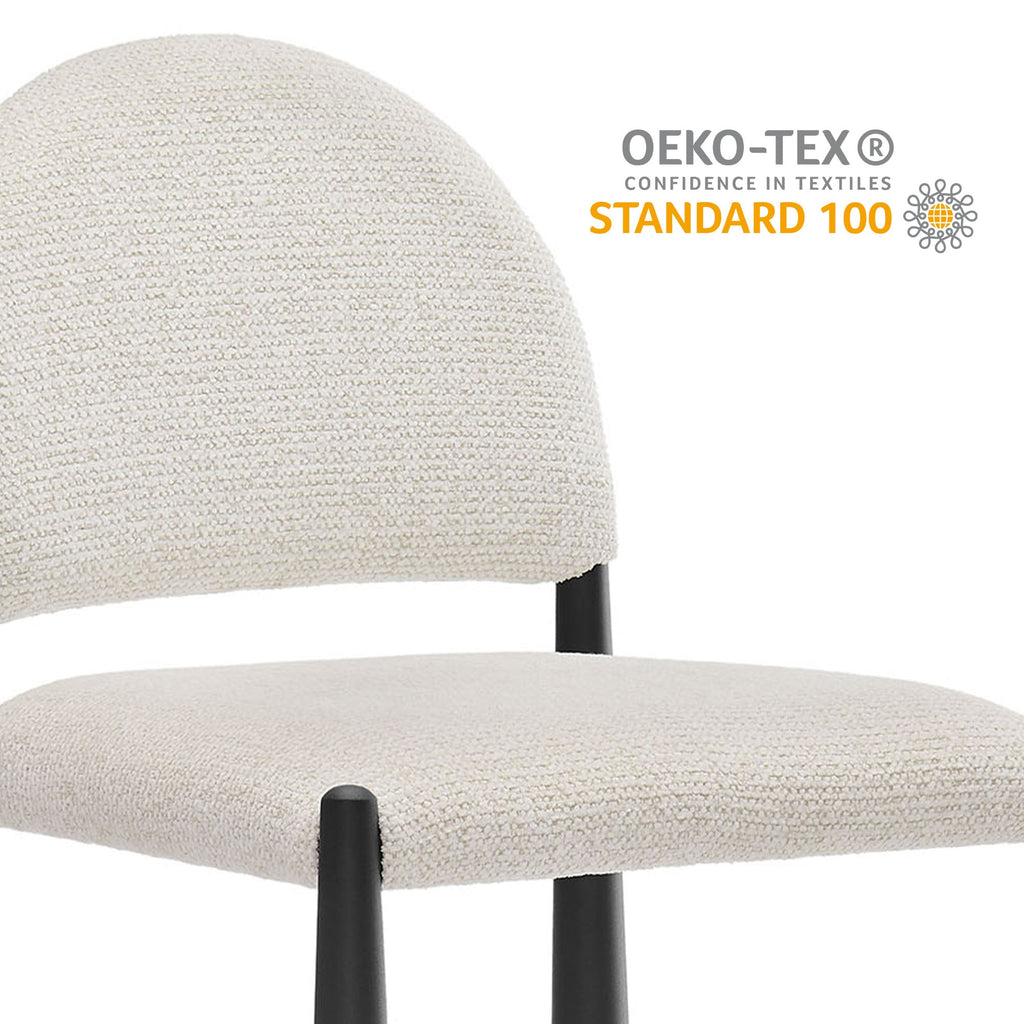 Tabouret de comptoir en tissu rembourré Hayley