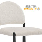 Tabouret de comptoir en tissu rembourré Hayley