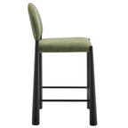 Tabouret de comptoir en tissu rembourré Hayley