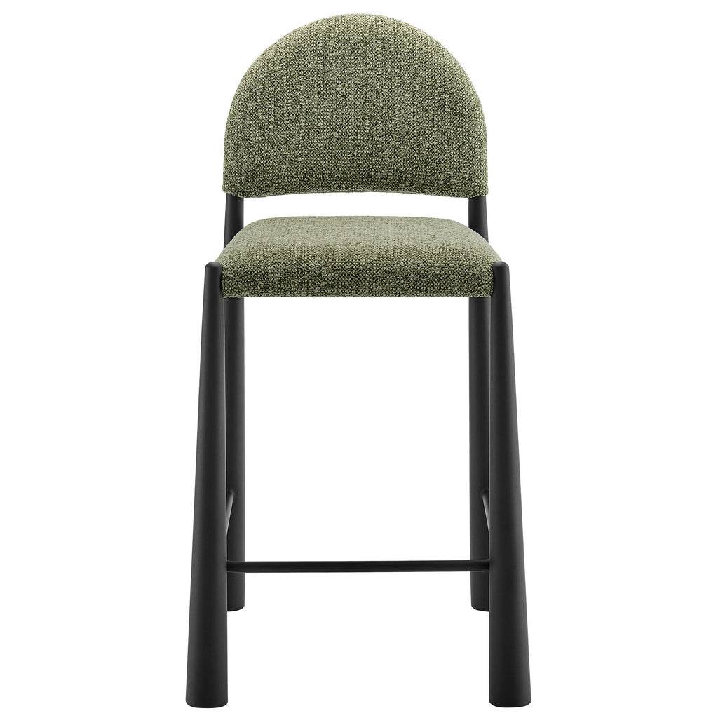 Tabouret de comptoir en tissu rembourré Hayley