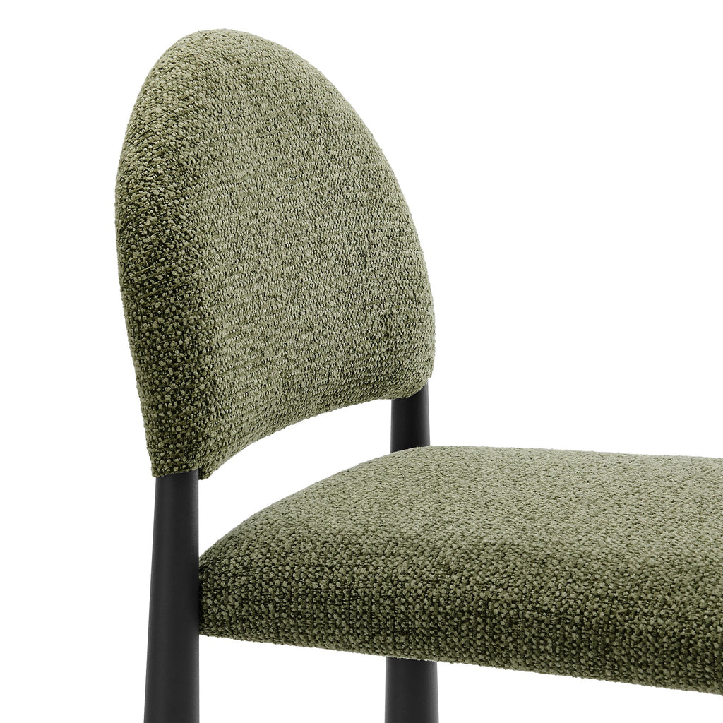 Tabouret de comptoir en tissu rembourré Hayley
