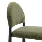 Tabouret de comptoir en tissu rembourré Hayley