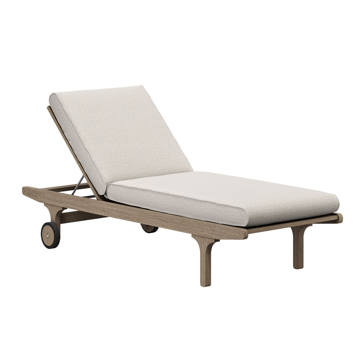 Chaise longue d'extérieur en teck Saratoga