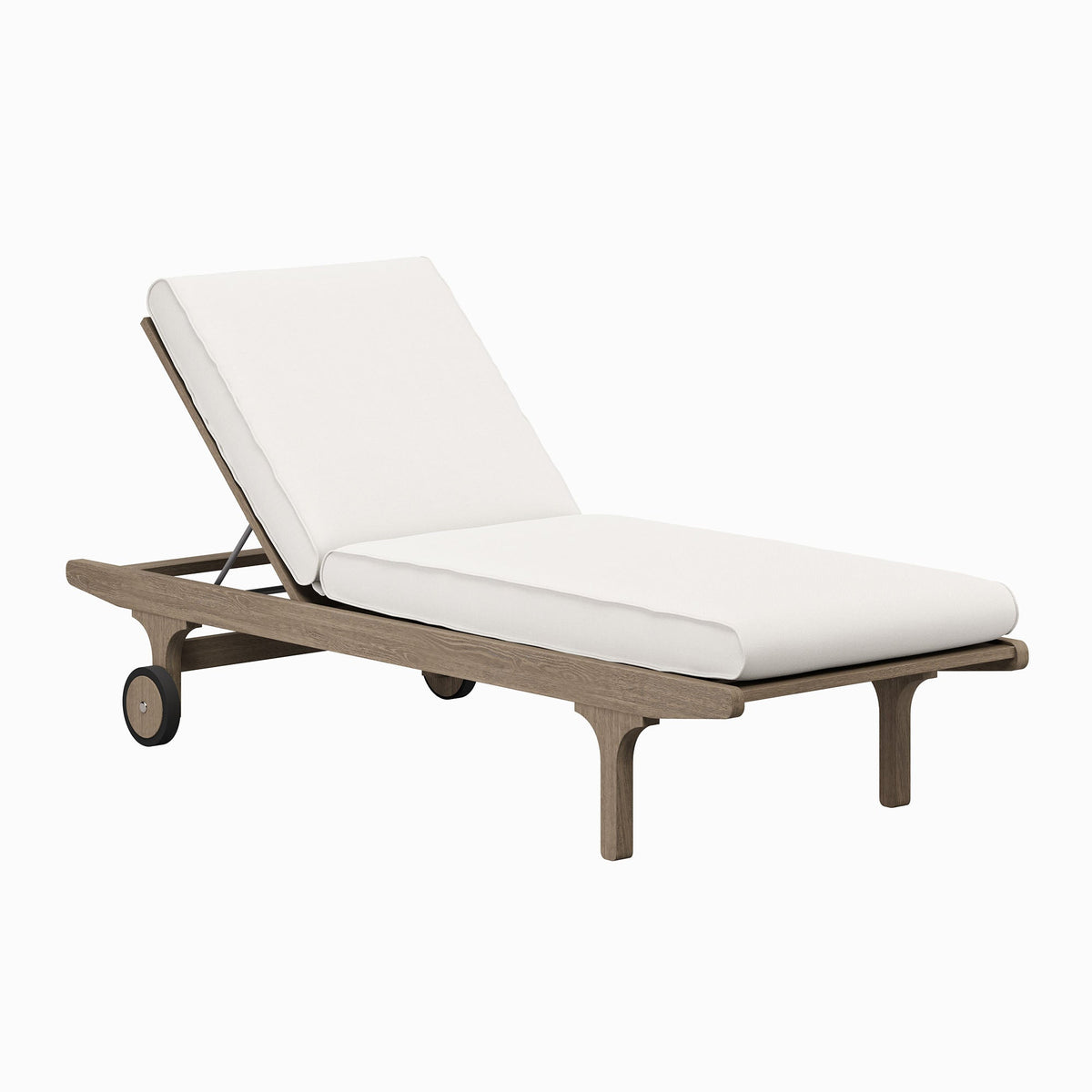 Chaise longue d'extérieur en teck Saratoga