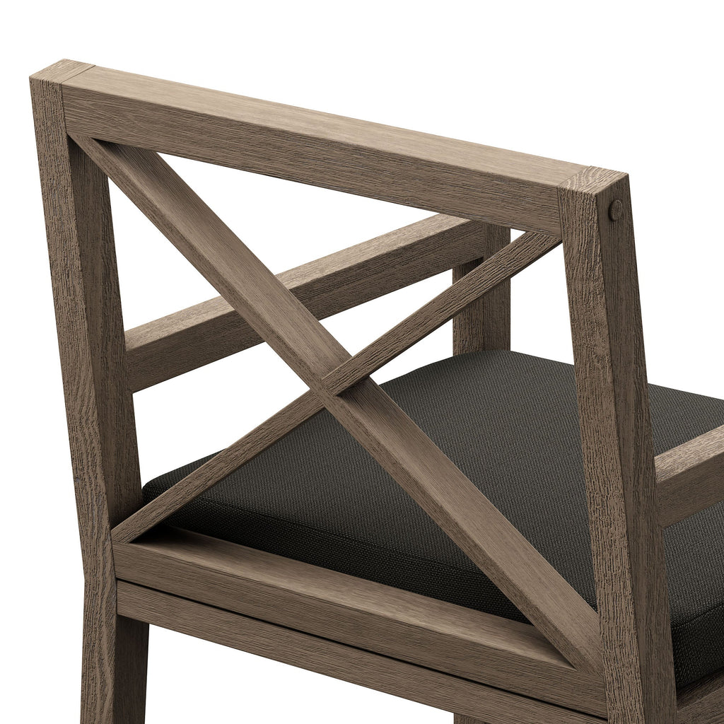 Fauteuil de salle à manger en teck d'extérieur Northlake
