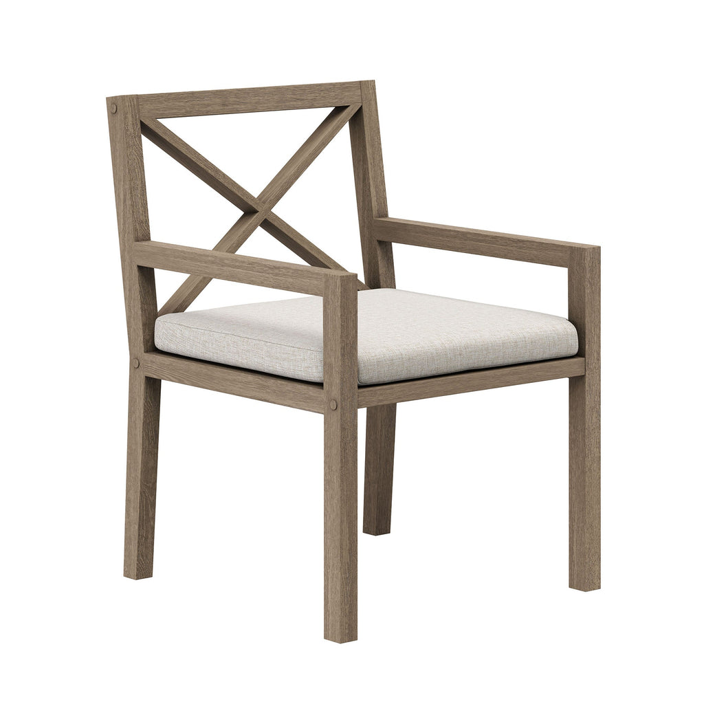 Fauteuil de salle à manger en teck d'extérieur Northlake