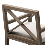 Fauteuil de salle à manger en teck d'extérieur Northlake
