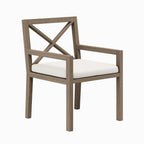 Fauteuil de salle à manger en teck d'extérieur Northlake