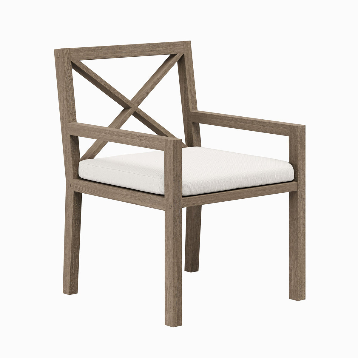Fauteuil de salle à manger en teck d'extérieur Northlake