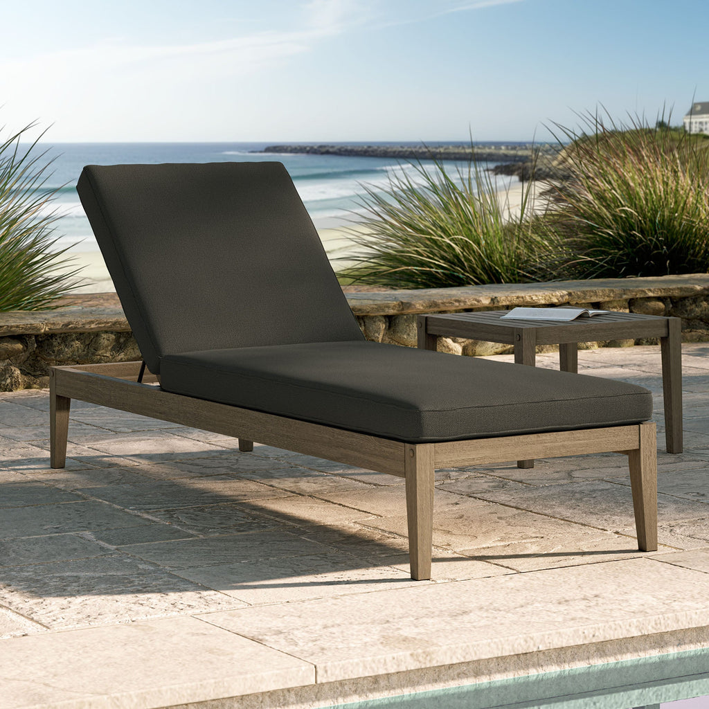 Chaise longue d'extérieur en teck Northlake