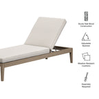 Chaise longue d'extérieur en teck Northlake