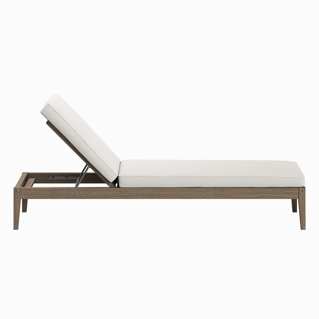 Chaise longue d'extérieur en teck Northlake