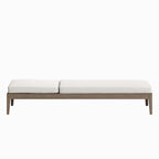 Chaise longue d'extérieur en teck Northlake