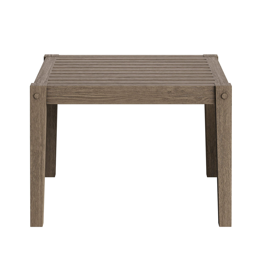 Ensemble de meubles d'extérieur en teck Northlake 3 pièces avec fauteuil et table d'appoint
