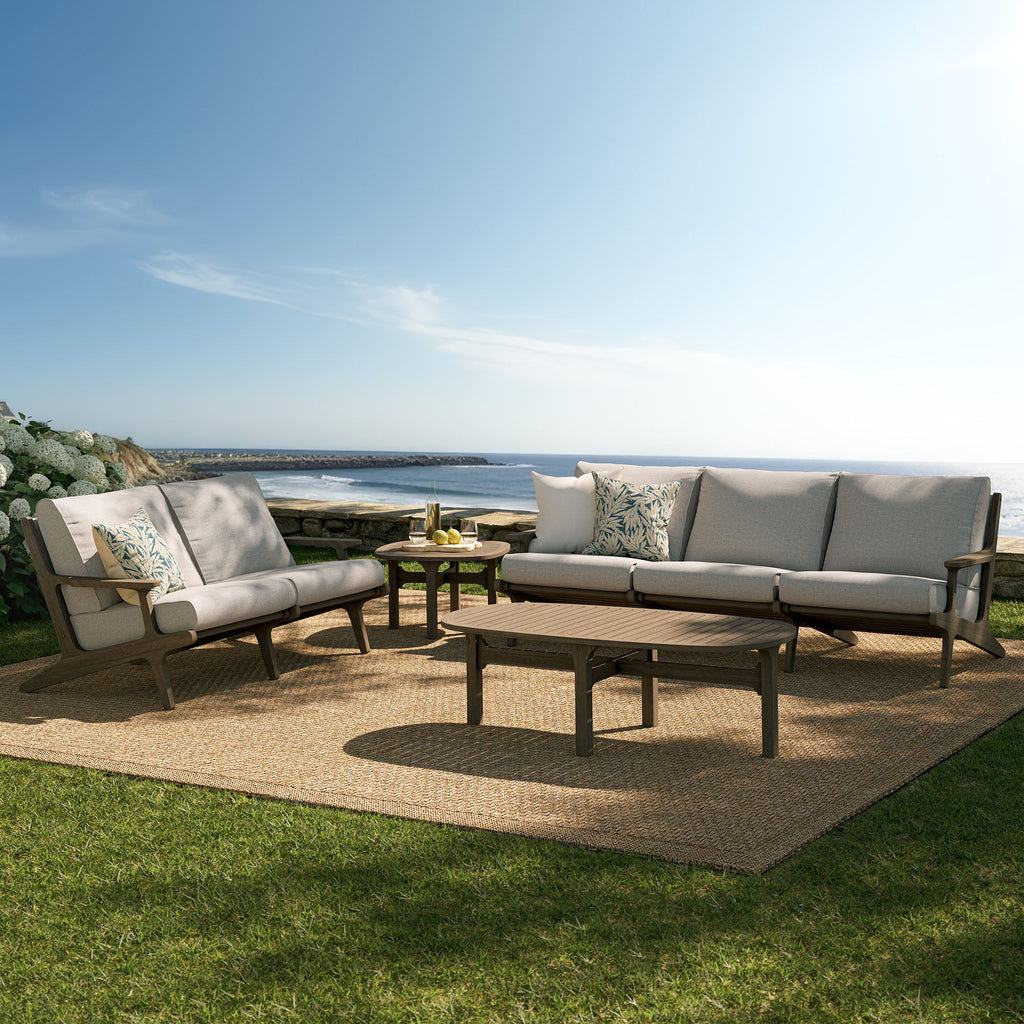 Ensemble de mobilier d'extérieur en teck 4 pièces Saratoga