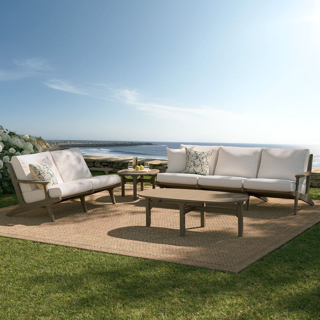 Ensemble de mobilier d'extérieur en teck 4 pièces Saratoga
