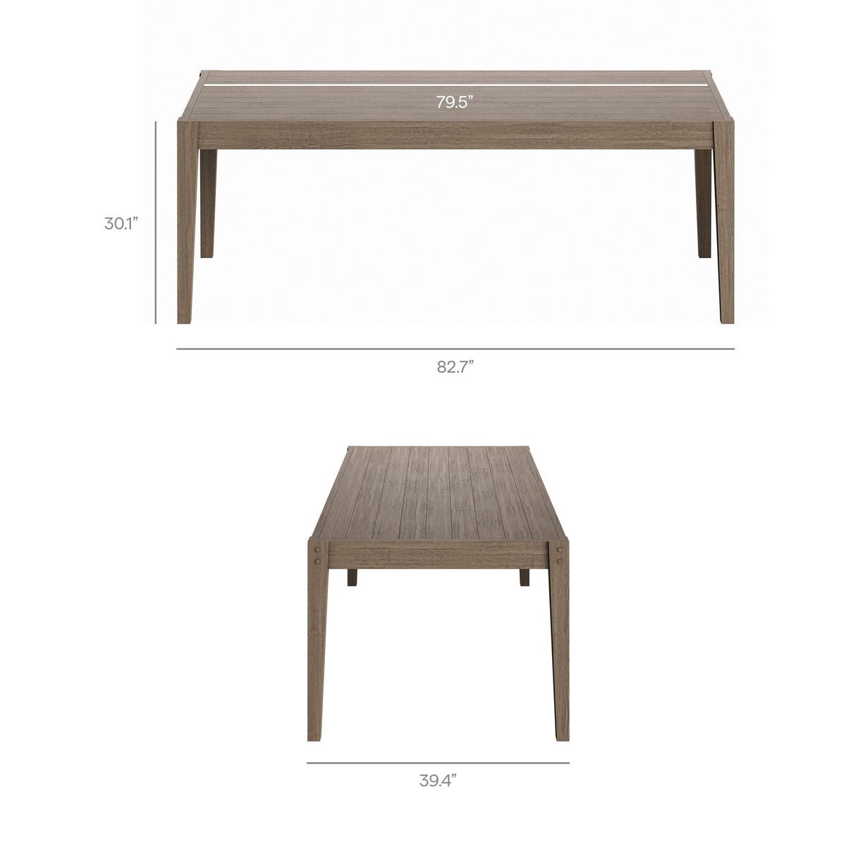 Ensemble de salle à manger d'extérieur 9 pièces en bois de teck Northlake