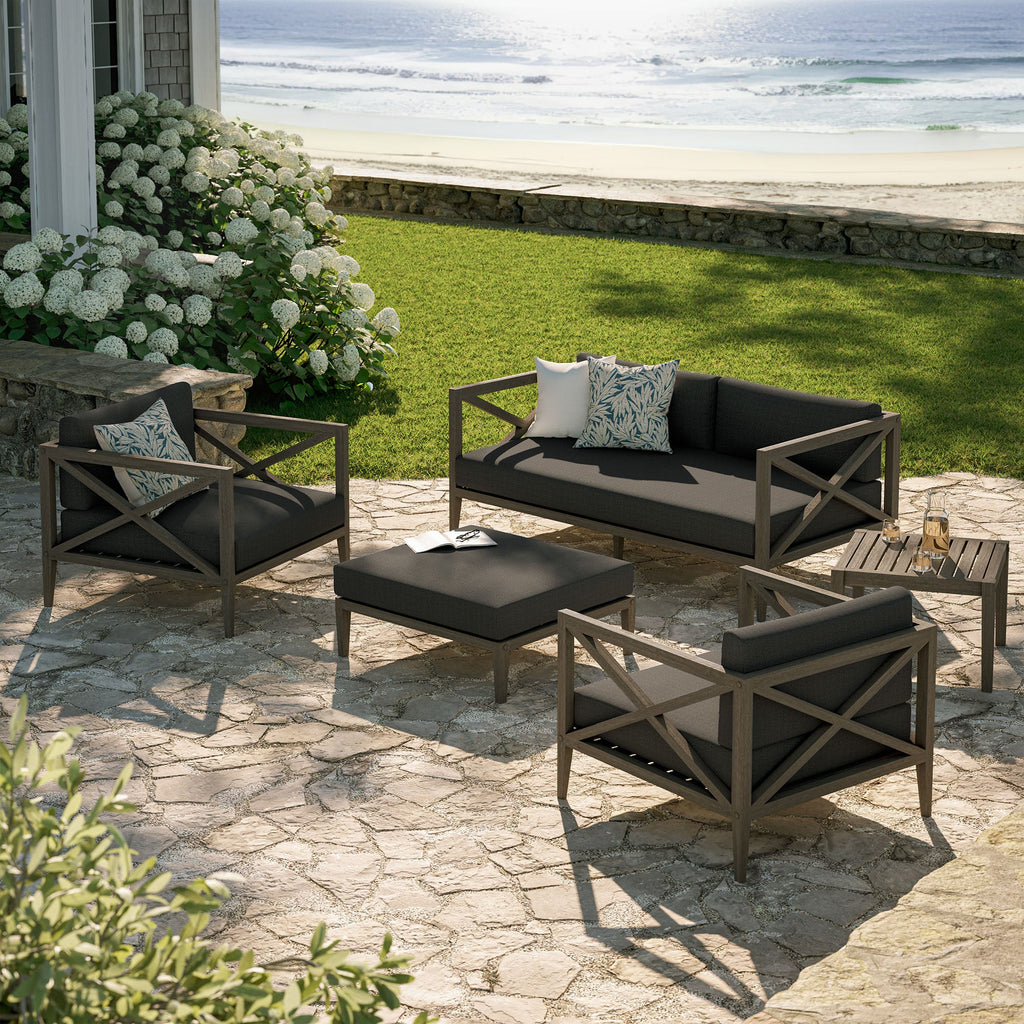 Ensemble de mobilier d'extérieur 5 pièces en teck Northlake