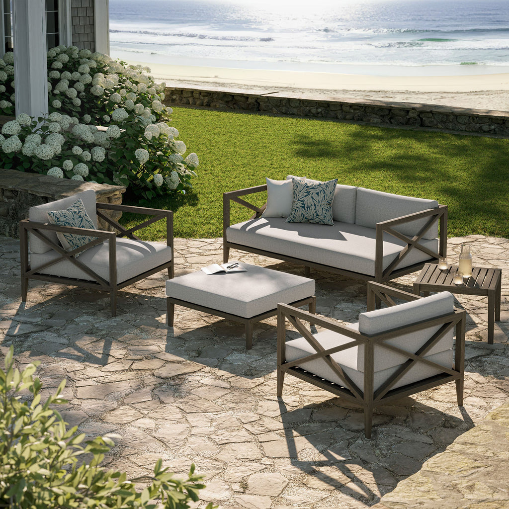 Ensemble de mobilier d'extérieur 5 pièces en teck Northlake
