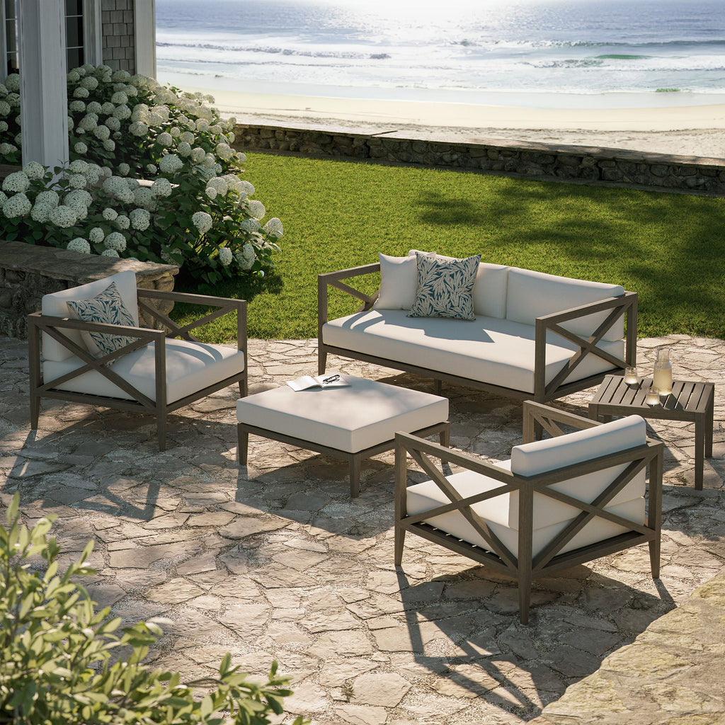 Ensemble de mobilier d'extérieur 5 pièces en teck Northlake