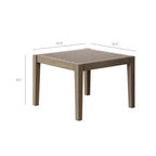 Ensemble de mobilier d'extérieur Northlake 3 pièces en bois de teck avec chaises longues et table d'appoint