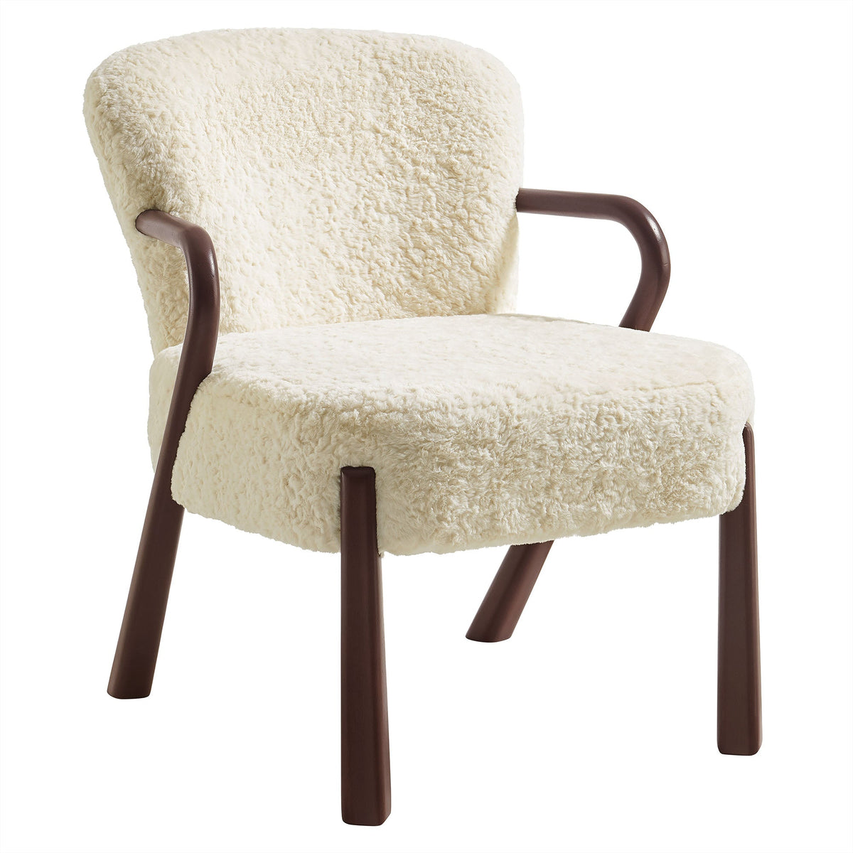 Fauteuil d'appoint Arden avec imitation peau de mouton
