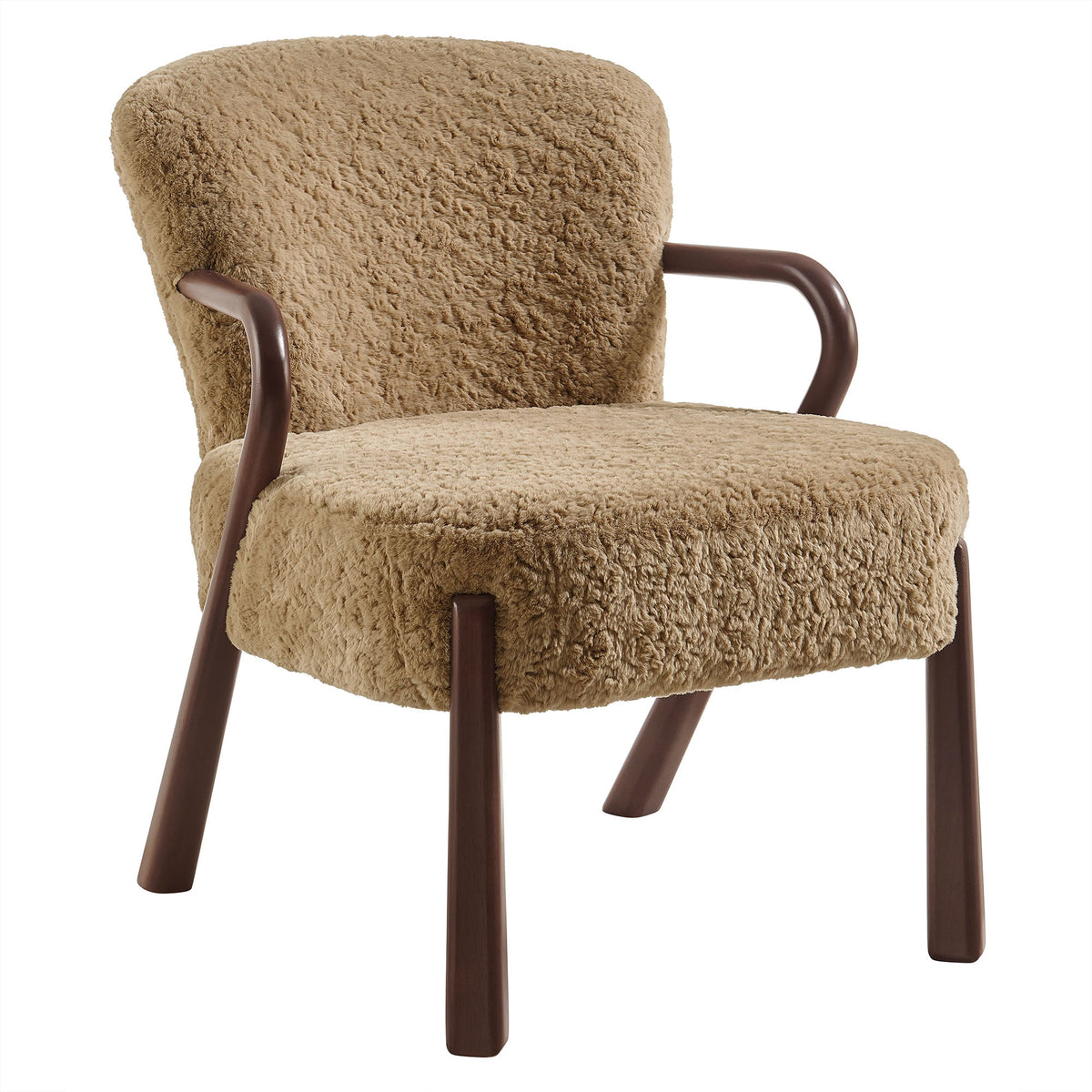 Fauteuil d'appoint Arden avec imitation peau de mouton