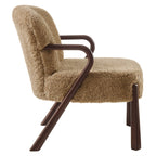 Fauteuil d'appoint Arden avec imitation peau de mouton