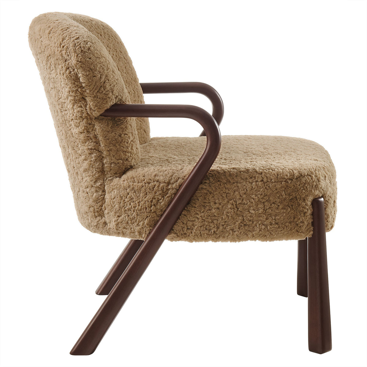 Fauteuil d'appoint Arden avec imitation peau de mouton