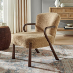 Fauteuil d'appoint Arden avec imitation peau de mouton