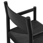 Fauteuils de salle à manger Alvia en bois de chêne avec sièges tissés (lot de 2)