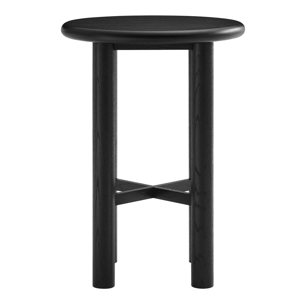 Table de bar Alvia ronde en bois de chêne, 30 po