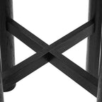 Table de bar Alvia ronde en bois de chêne, 30 po
