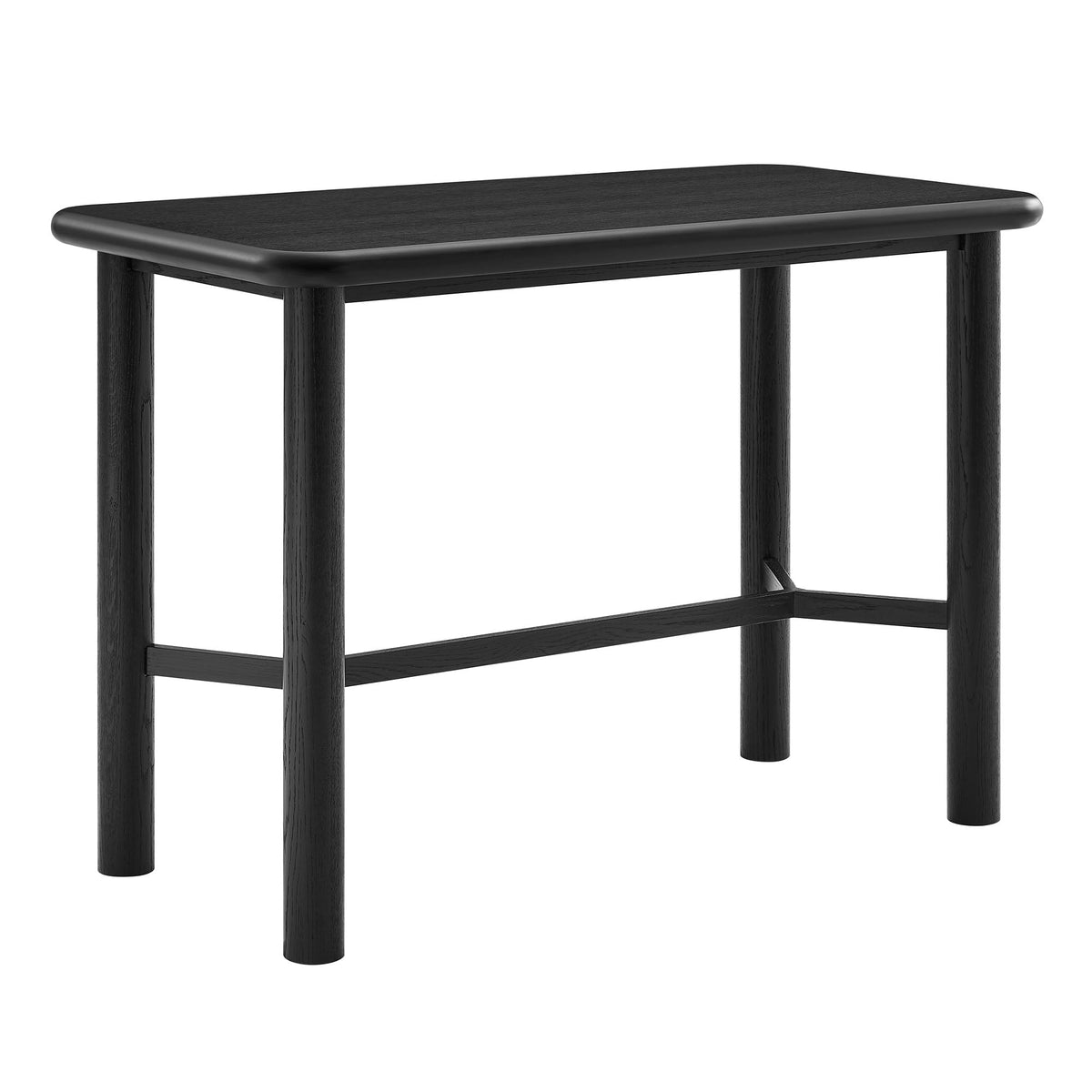 Table de bar rectangulaire Alvia 60 en bois de chêne
