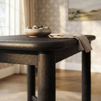Table de bar rectangulaire Alvia 60 en bois de chêne