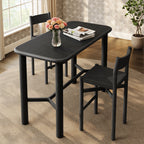 Table de bar rectangulaire Alvia 60 en bois de chêne