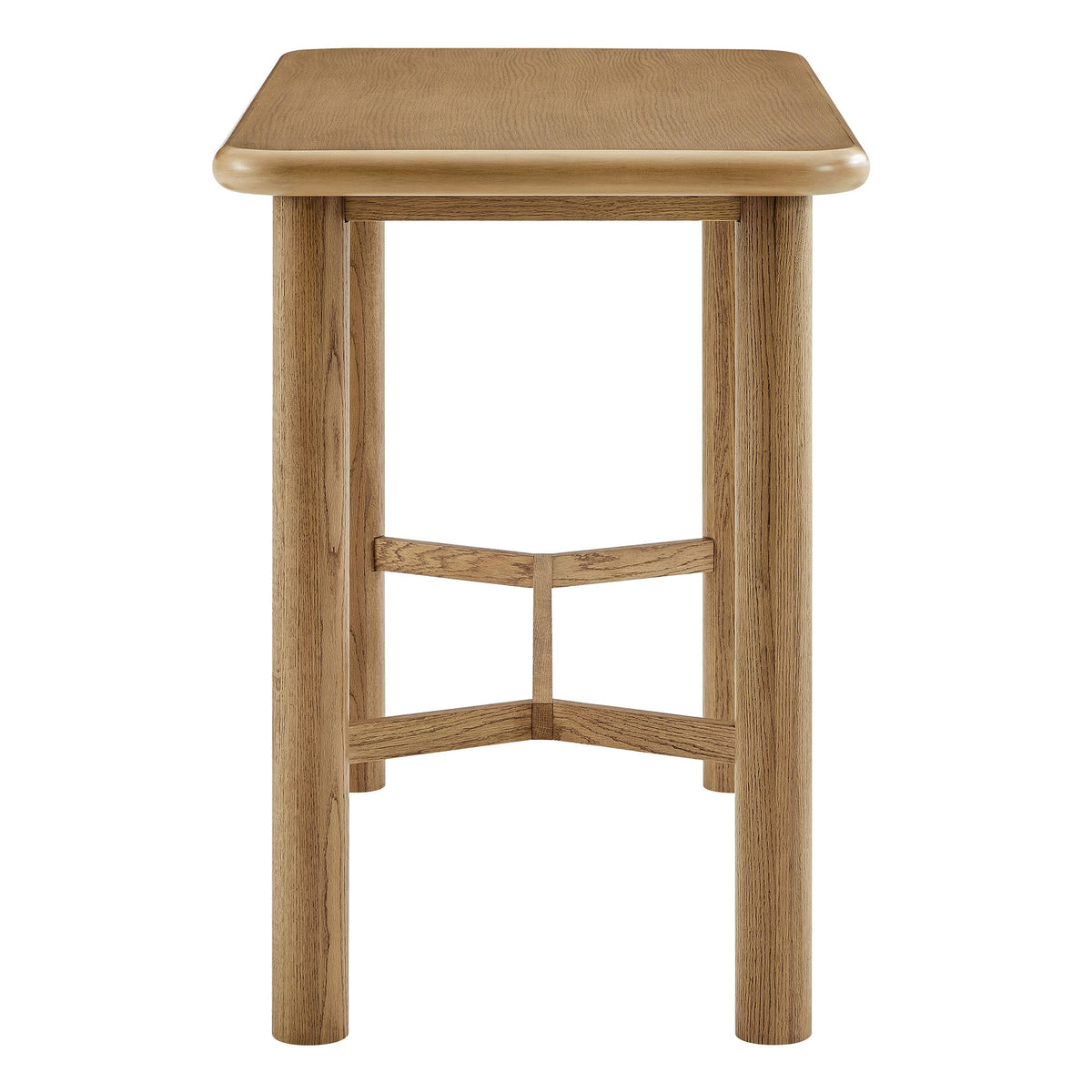 Table de bar rectangulaire Alvia 60 en bois de chêne