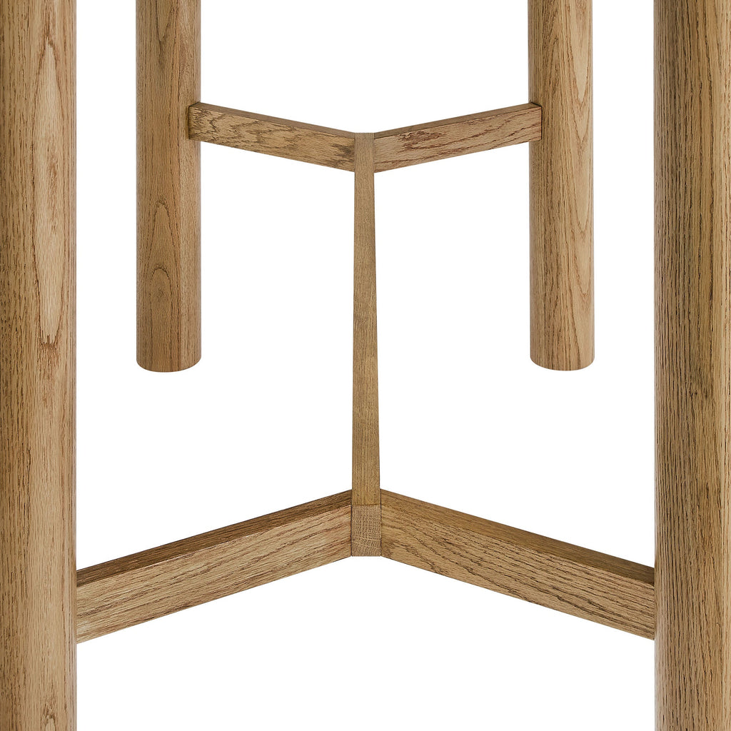 Table de bar rectangulaire Alvia 60 en bois de chêne